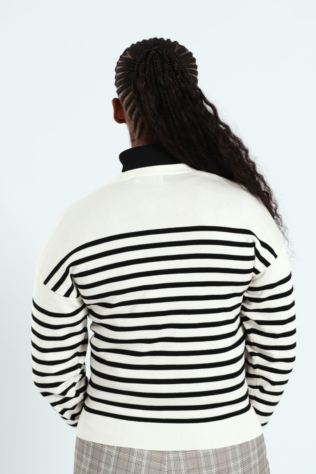 Classic Cardigan - Black/Cream