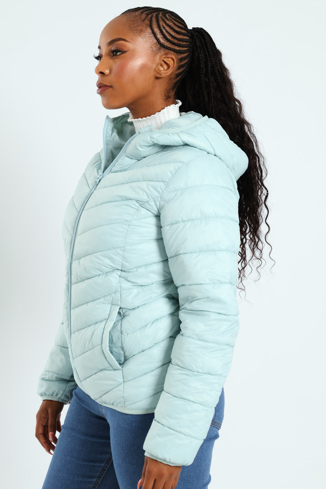 Classic Hooded Puffer - Duck Egg