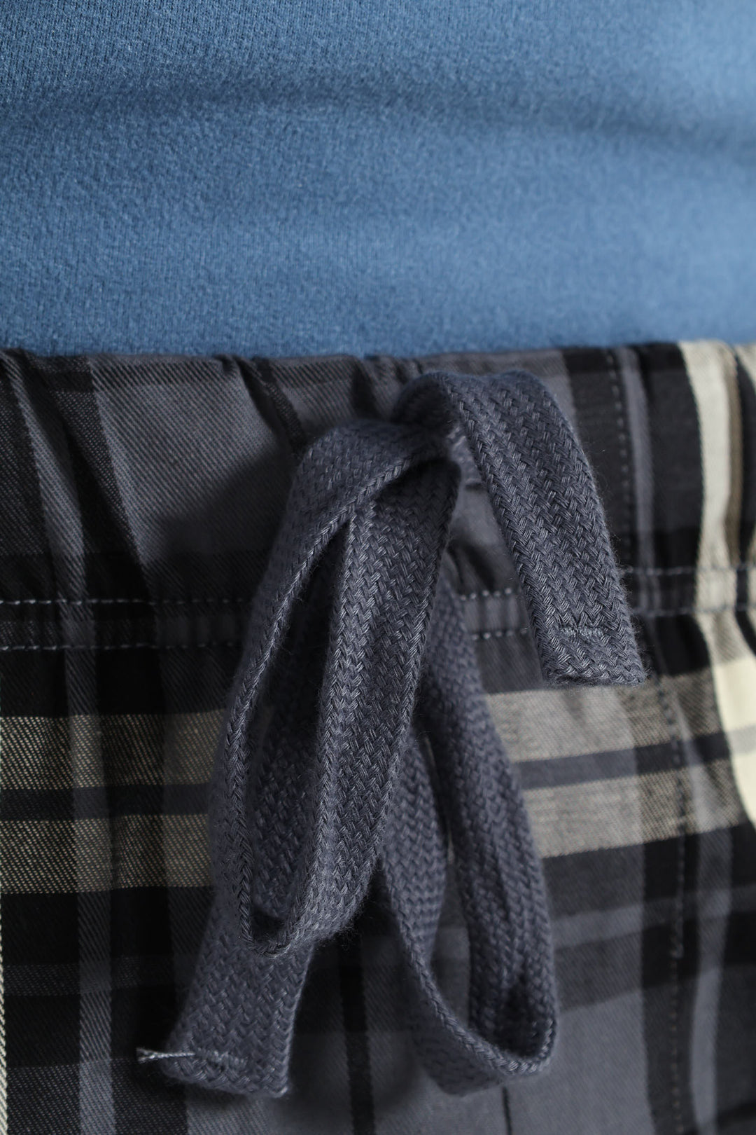 Check Woven Pants - Blue