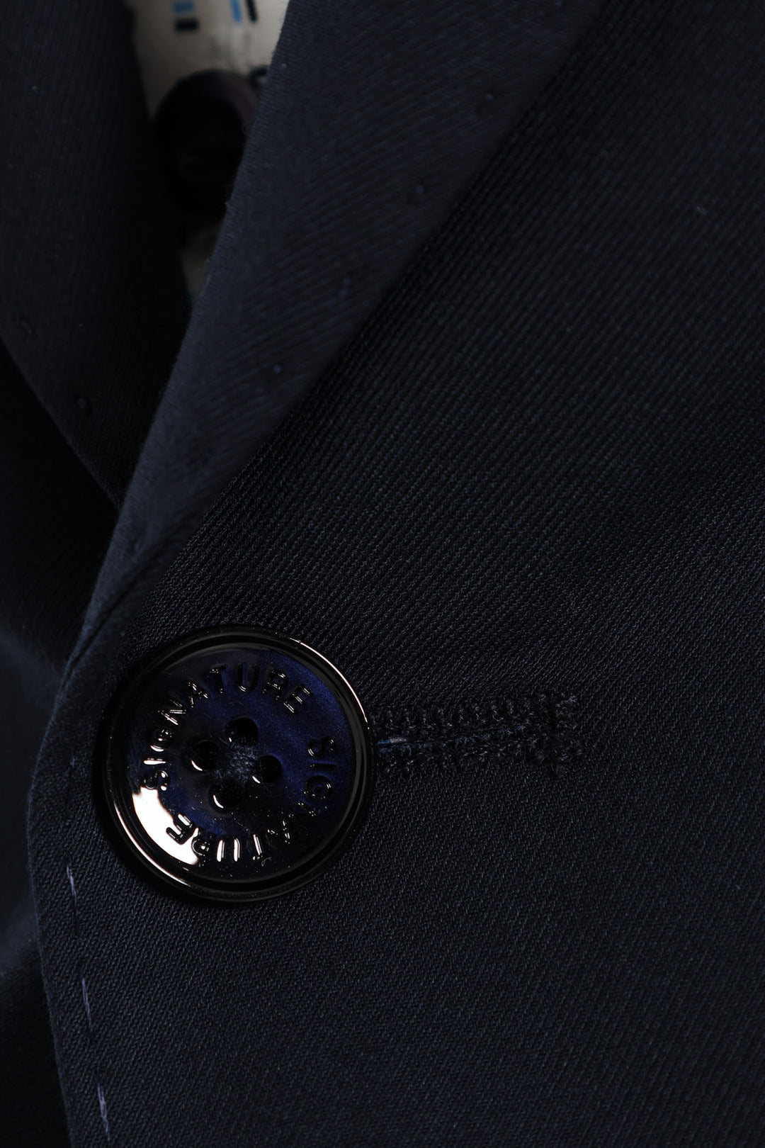 Slim Fit Viscose Blend Jacket - Navy