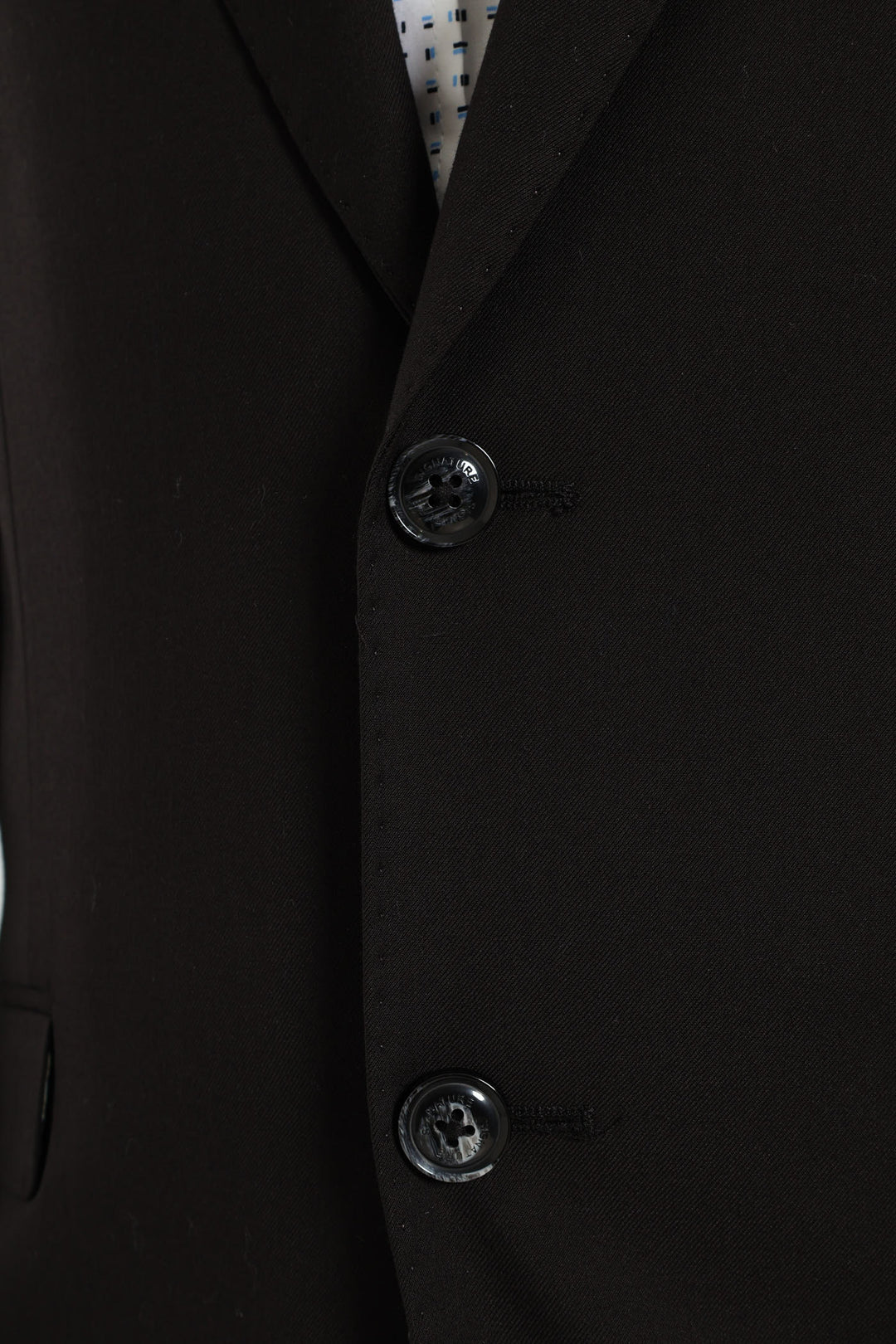 Slim Fit Viscose Blend Jackets - Black