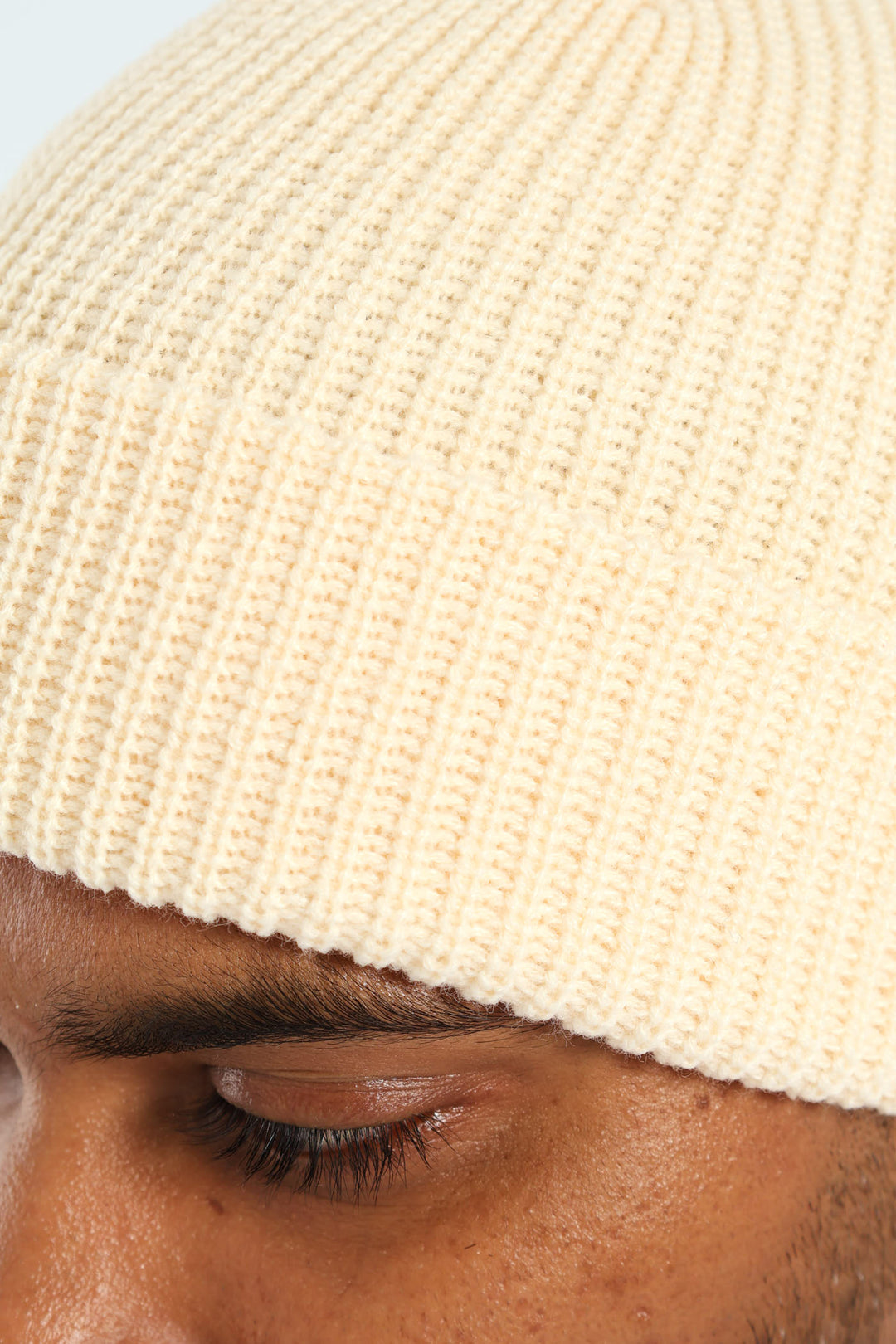 Ribbed Beanie - Stone