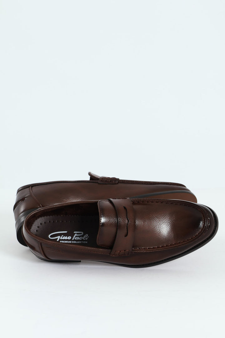 Penny Moccasin Loafer - Brown