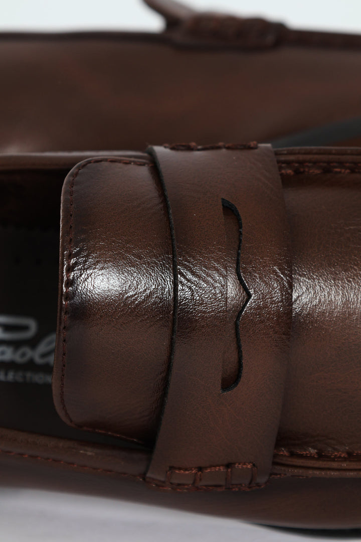 Penny Moccasin Loafer - Brown