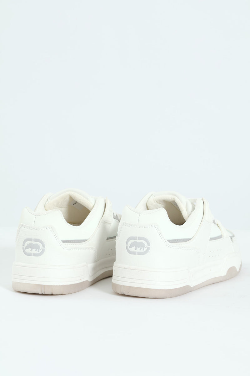 Panelled Detail Sneaker - White