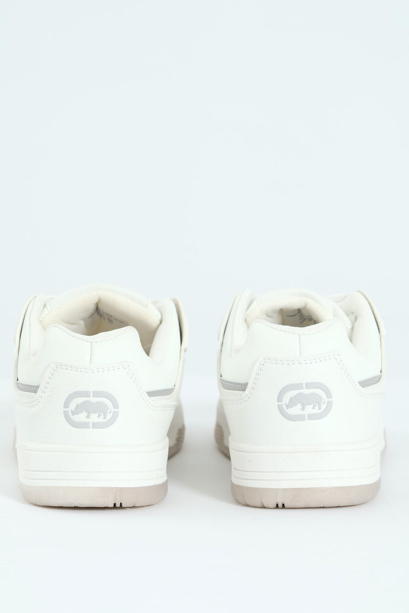 Panelled Detail Sneaker - White