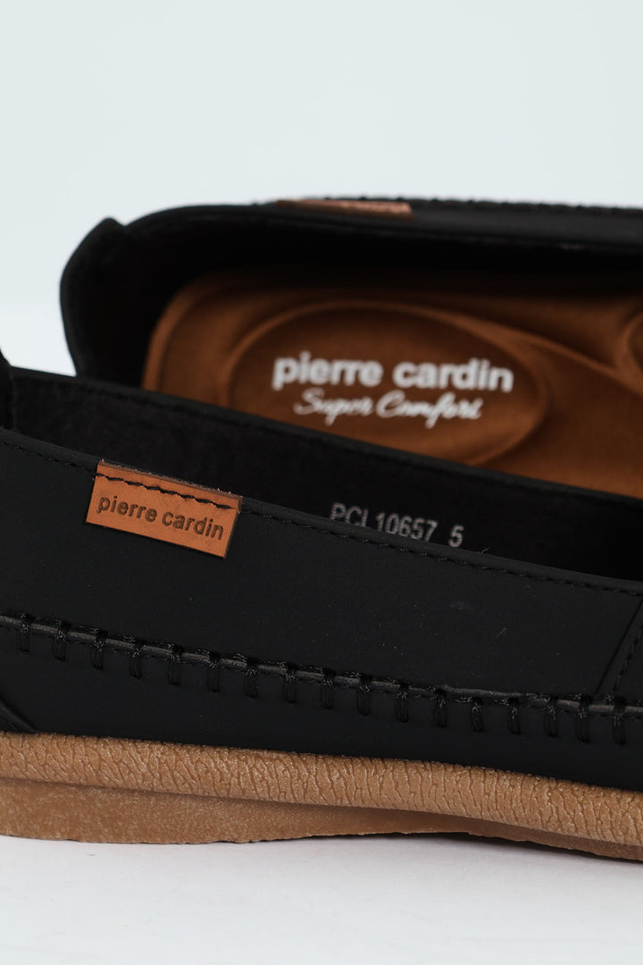 Riviera 15 Crochet Stitch Detail High Vamp Pump - Black