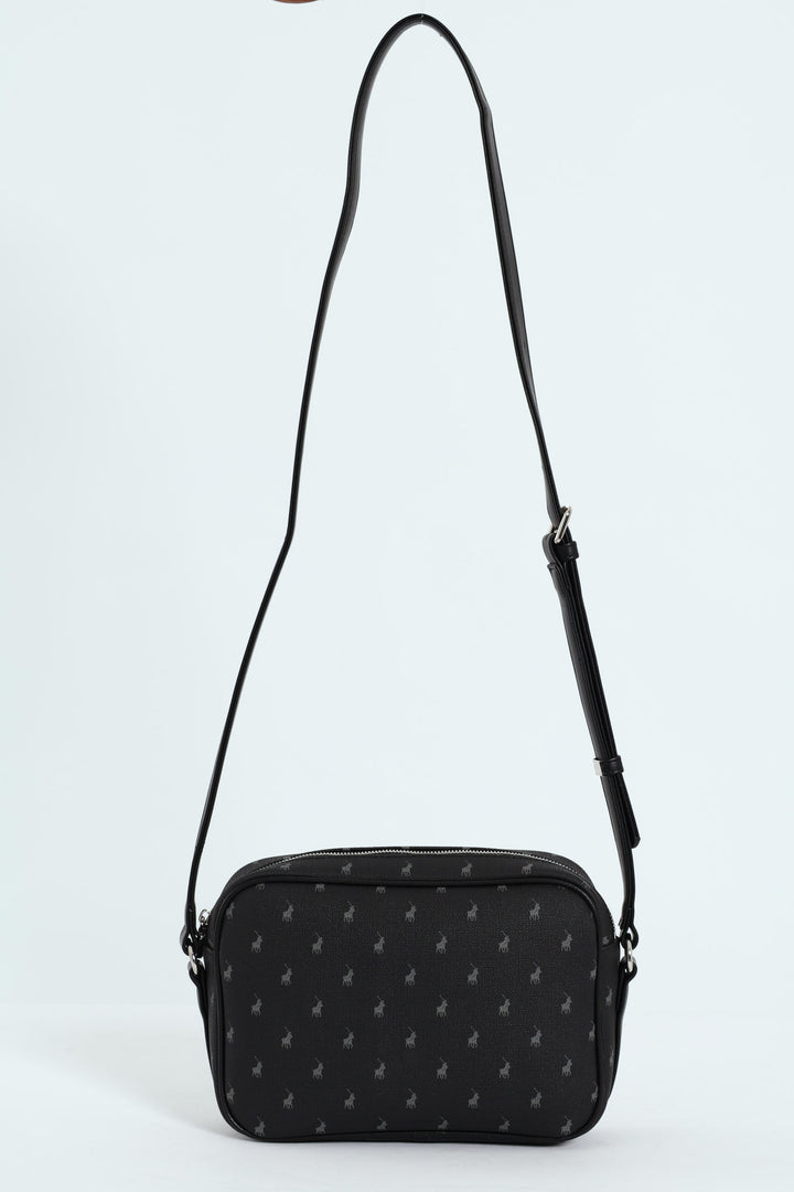 Iconic Turn Lock Camera Bag - Black