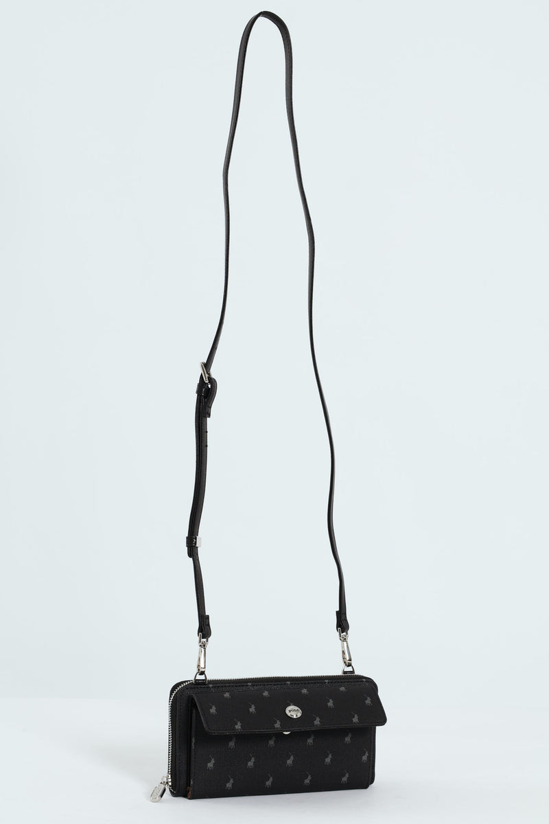 Iconic Phone Sling Bag - Black