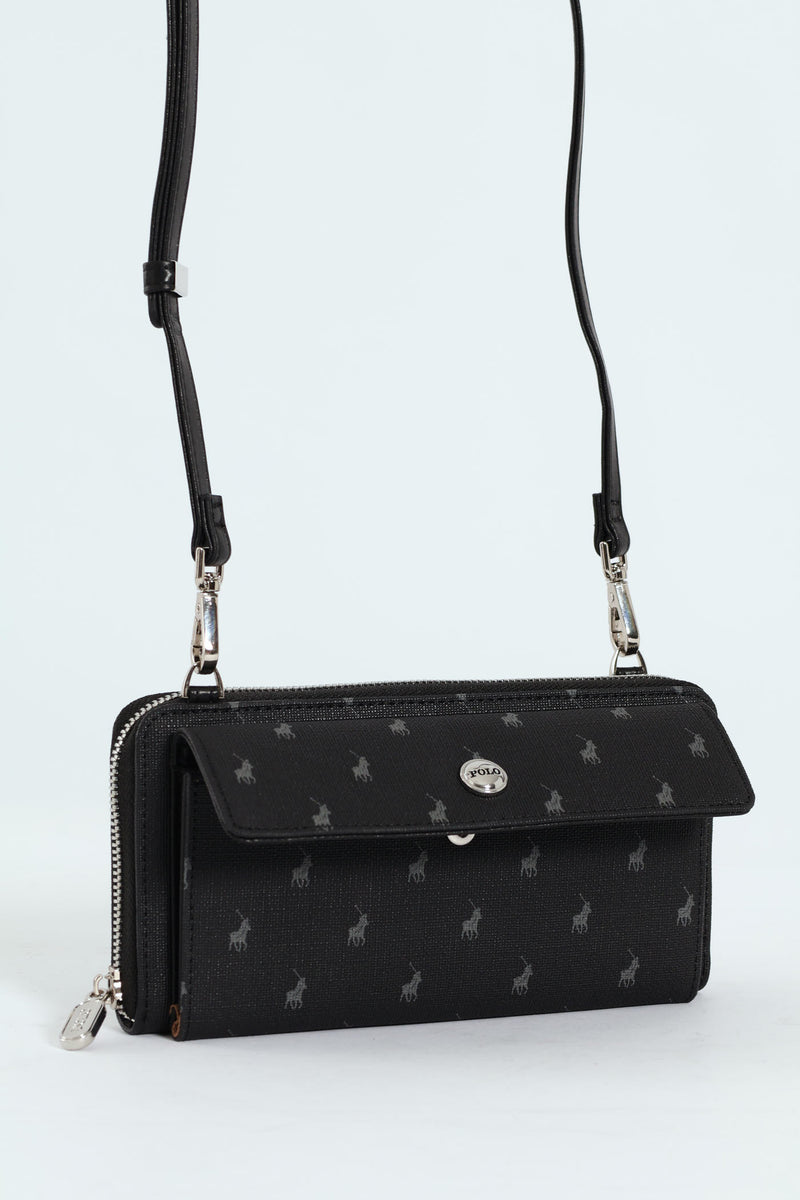 Iconic Phone Sling Bag - Black