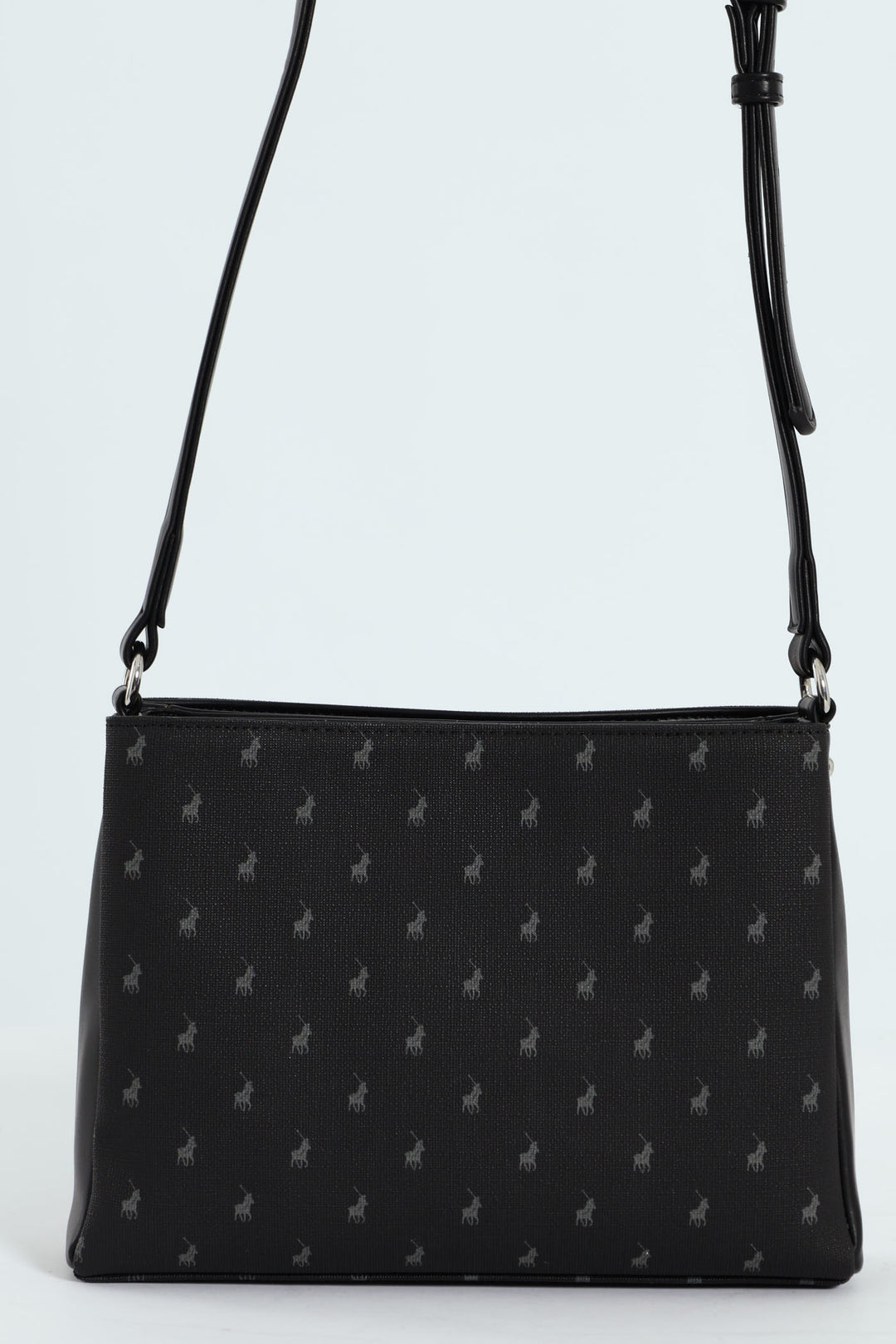 Iconic Multi Compartment Sling Bag - Black