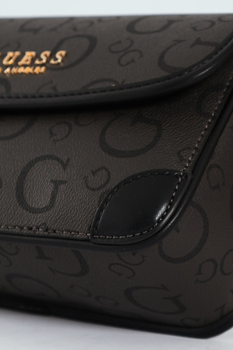 Nichole Flap Crossbody Bag - Charcoal