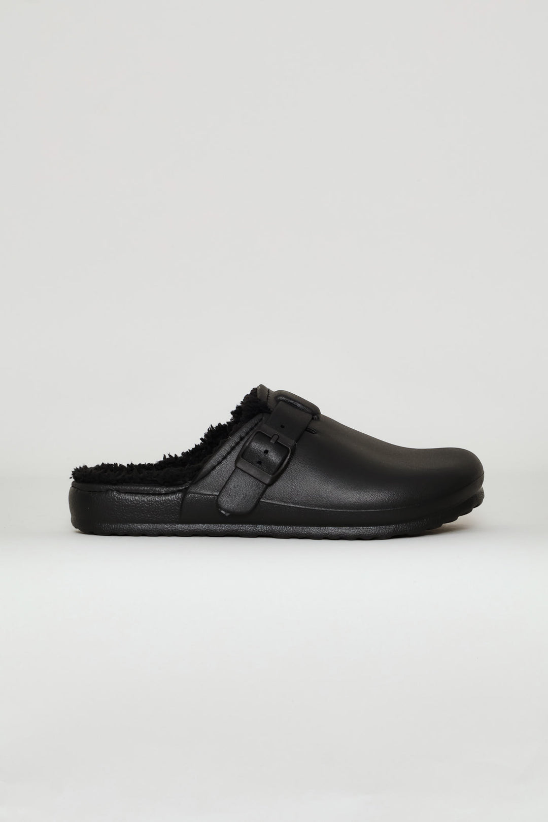 Soft Desi Fur Slip On - Black