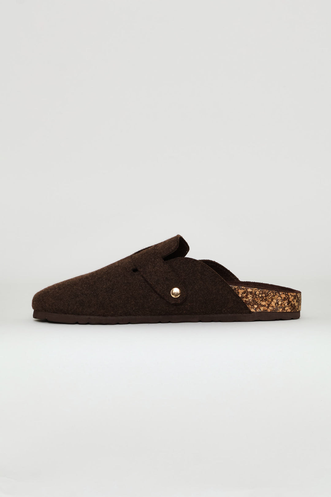 Felt Clog - Chocolate