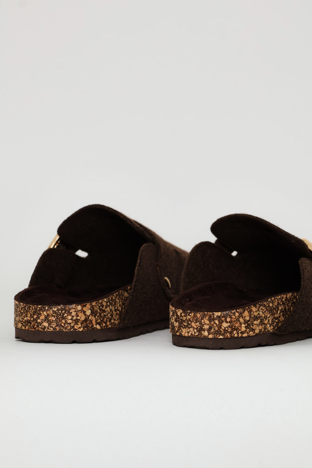 Felt Clog - Chocolate