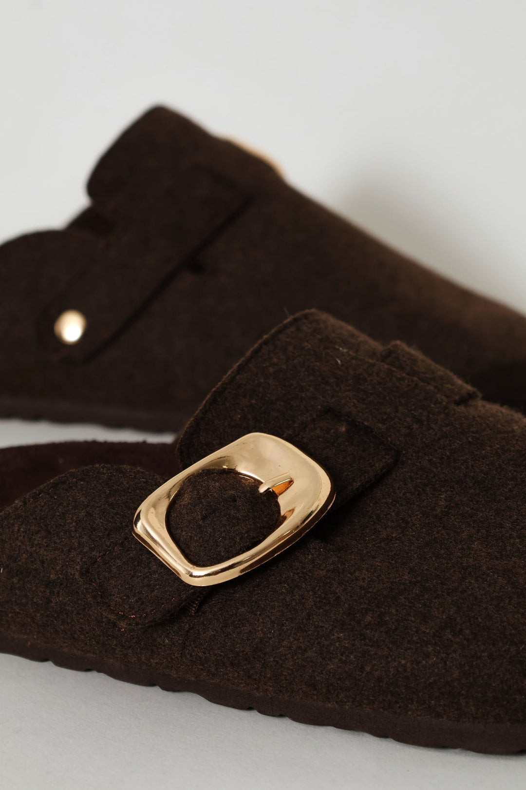 Felt Clog - Chocolate