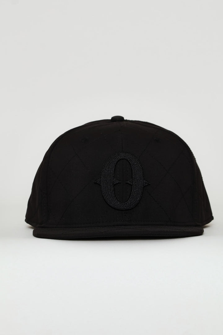 Quilted Tonal Cap - Black