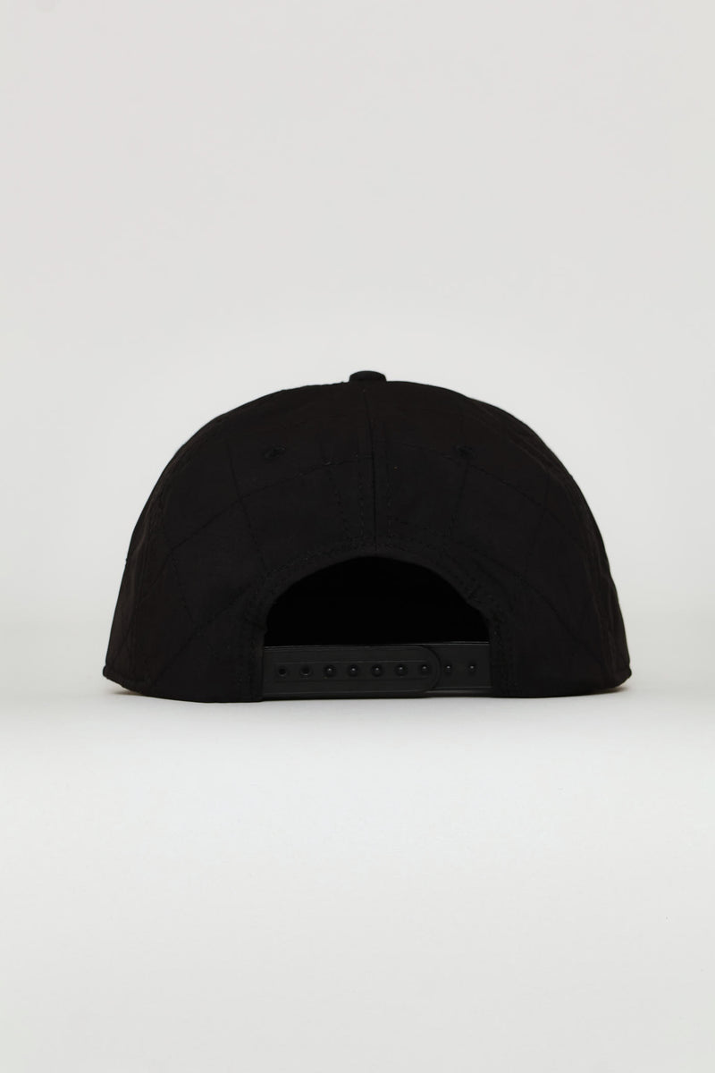Quilted Tonal Cap - Black