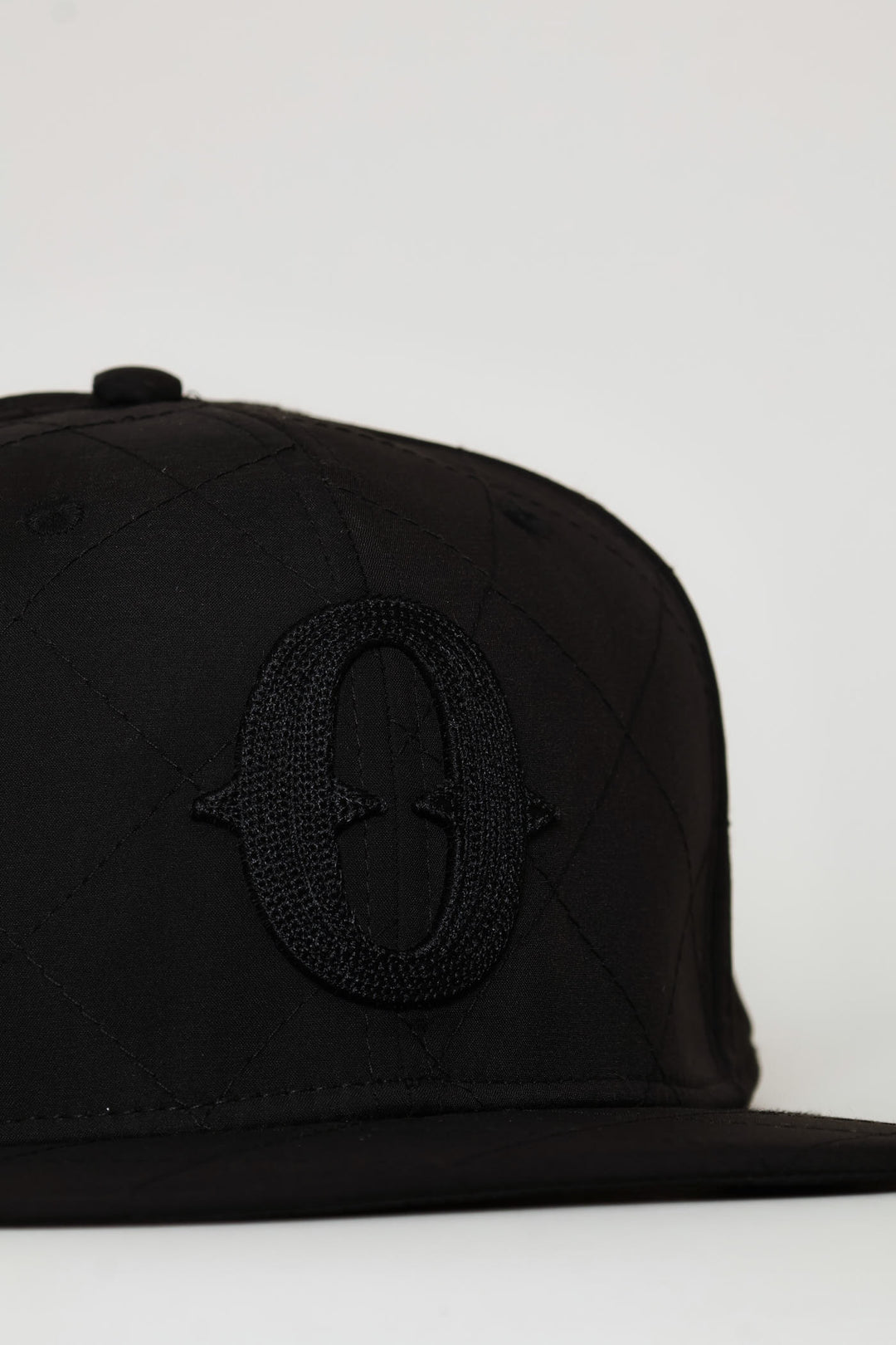 Quilted Tonal Cap - Black