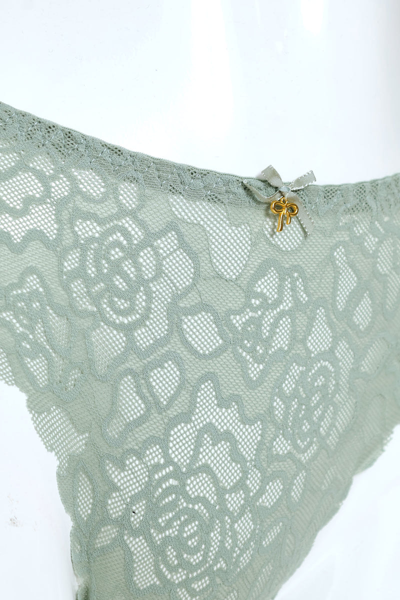 Lace Bikini Panty - Sage
