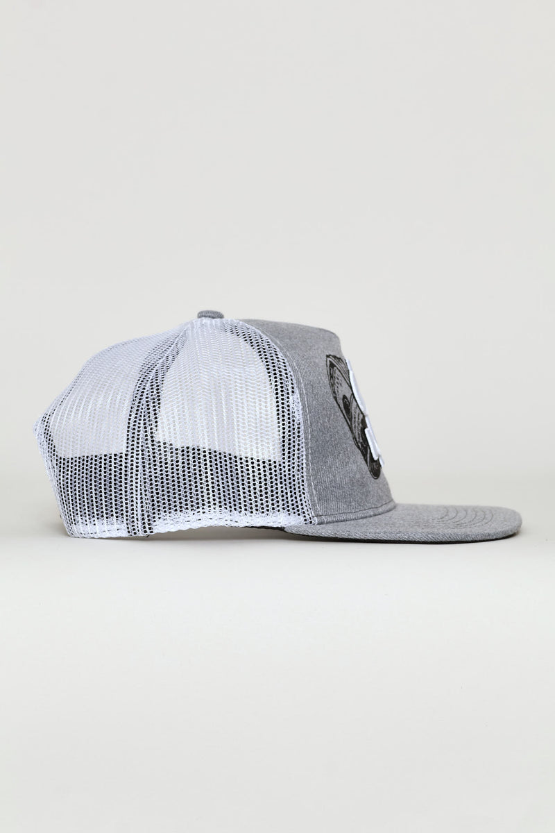 Dollar Sign Cap - Grey Melange