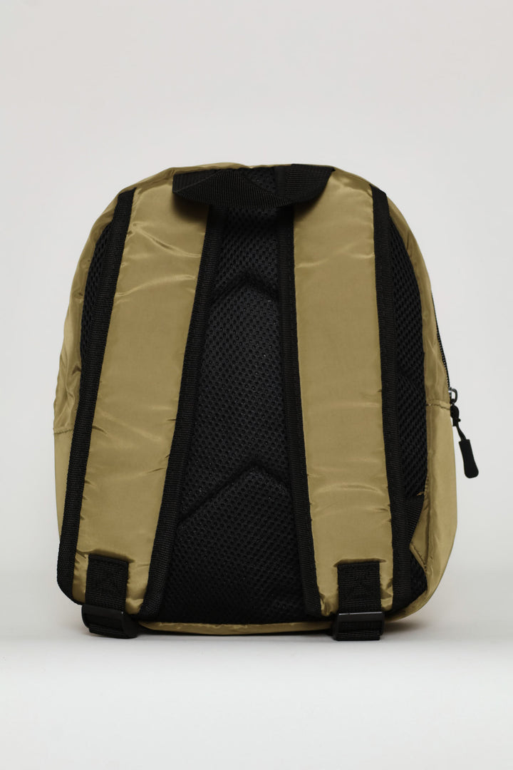 Boys Quilted Backpack - Olive
