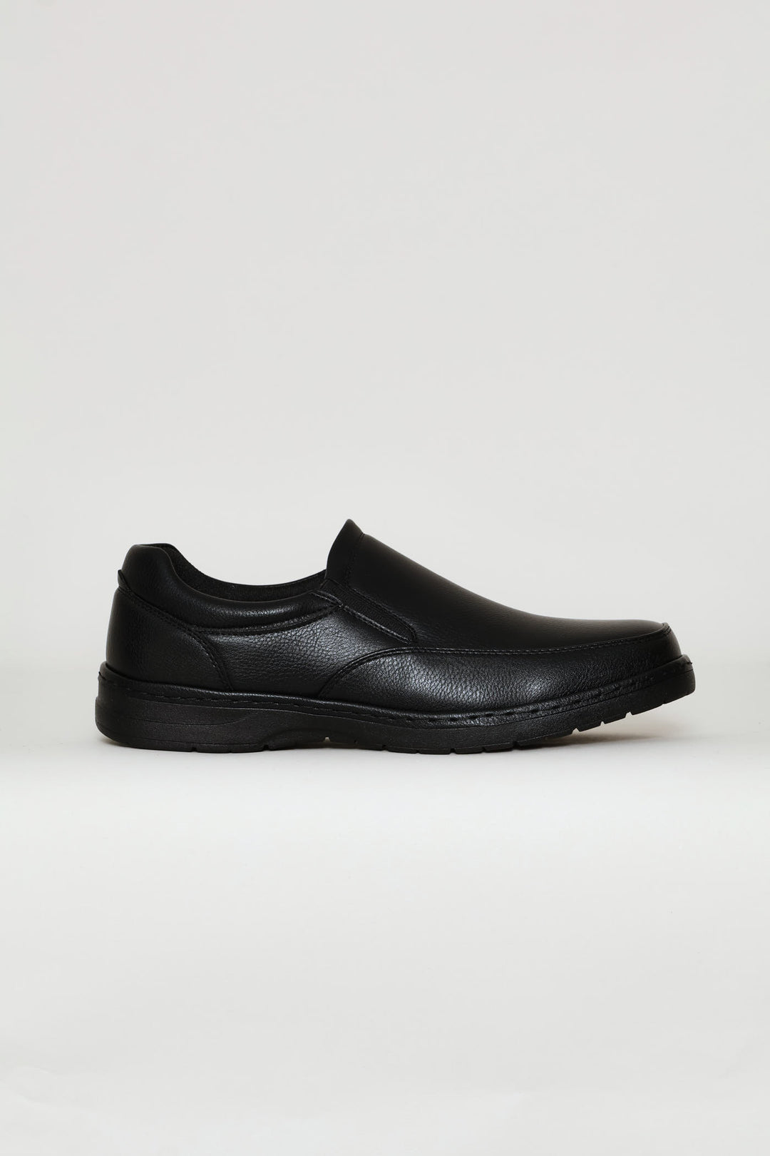 Smart Casual Comfit Slip On With Sole Stitch - Black