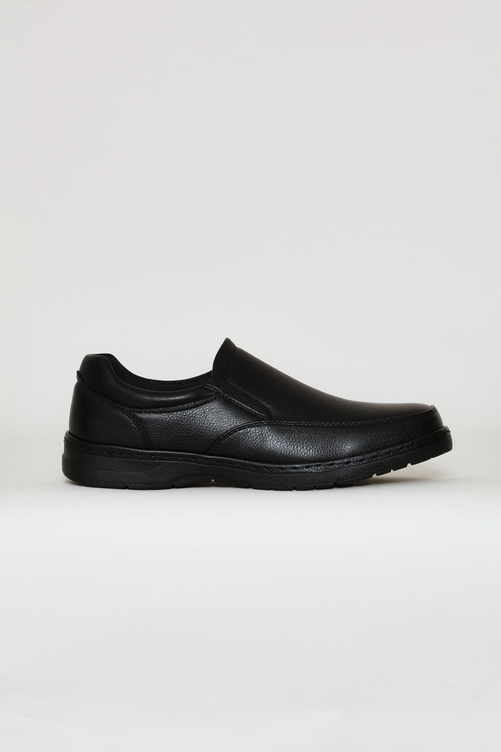 Smart Casual Comfit Slip On With Sole Stitch - Black