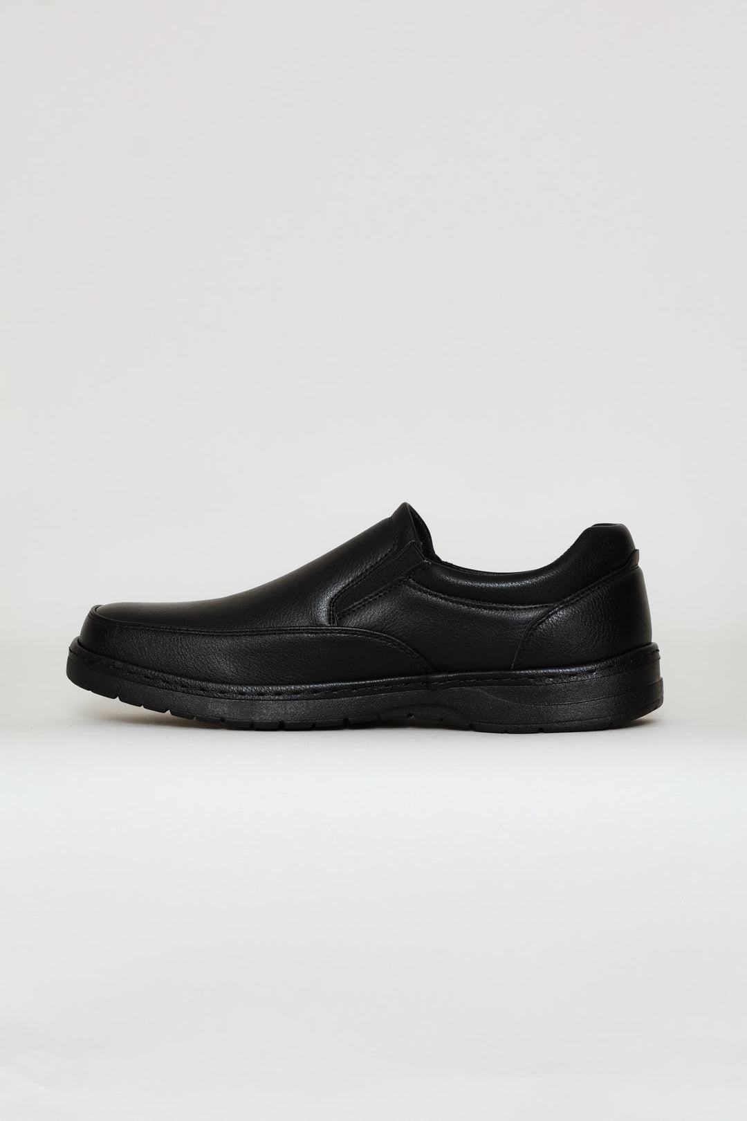 Smart Casual Comfit Slip On With Sole Stitch - Black