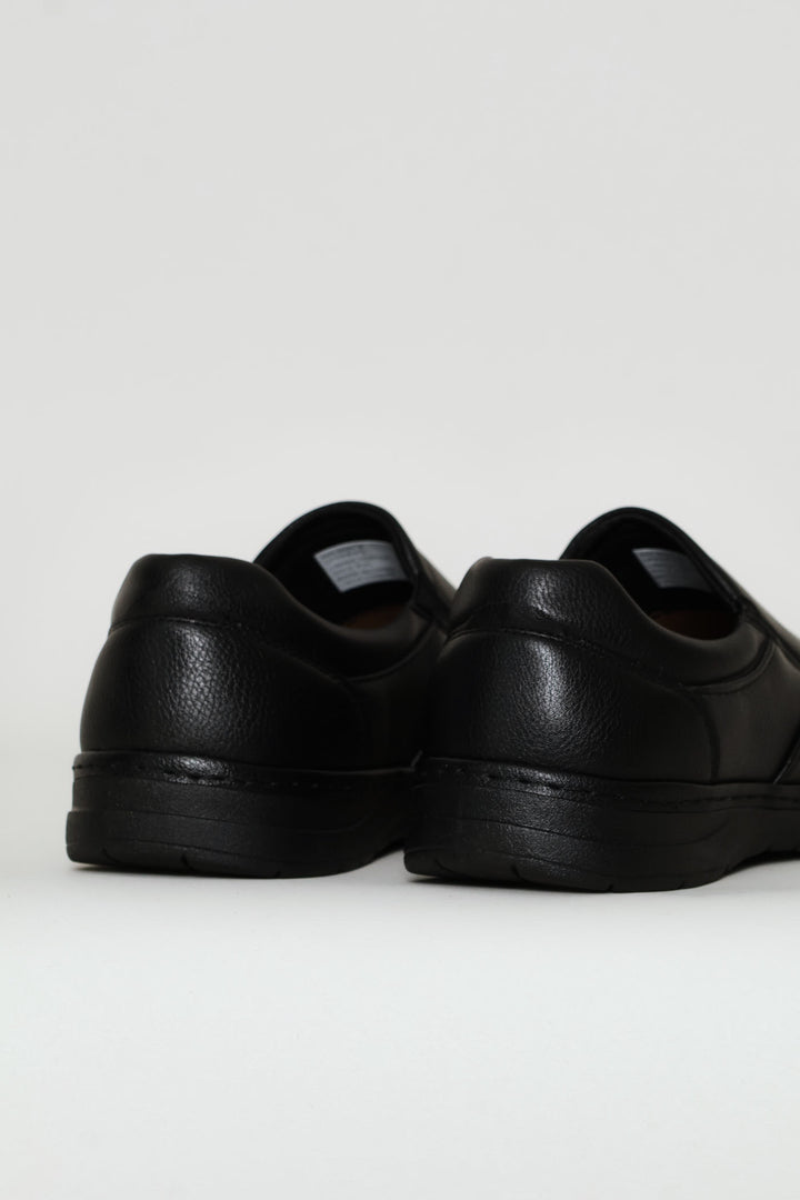 Smart Casual Comfit Slip On With Sole Stitch - Black