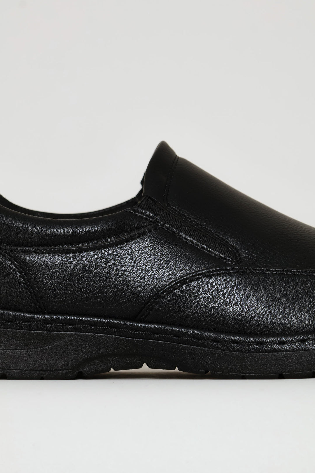 Smart Casual Comfit Slip On With Sole Stitch - Black
