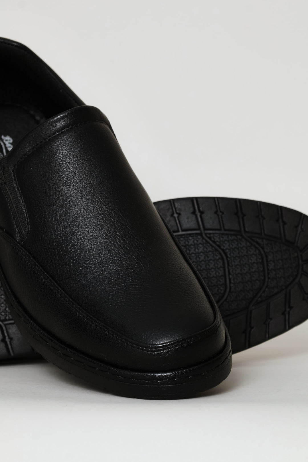 Smart Casual Comfit Slip On With Sole Stitch - Black