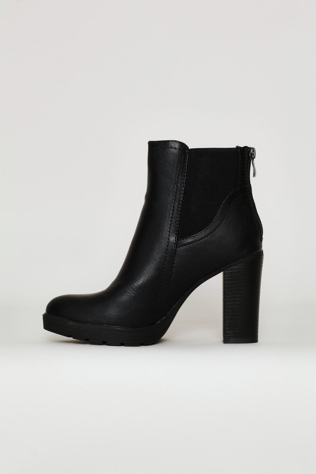High Heel Ankle Boot - Black