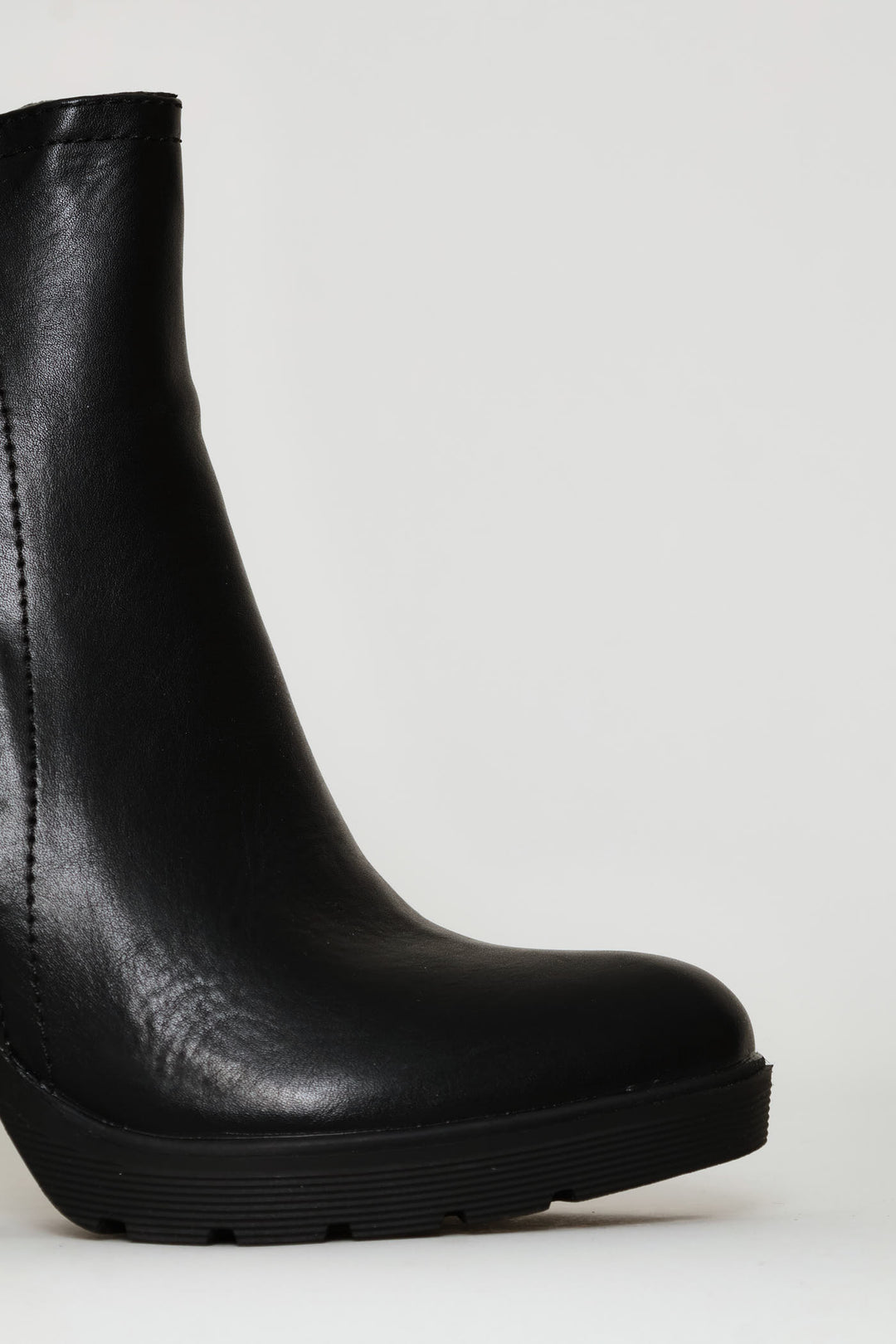 High Heel Ankle Boot - Black