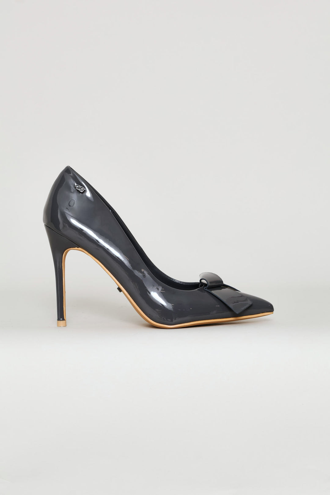 Lola Bow Heel - Grey