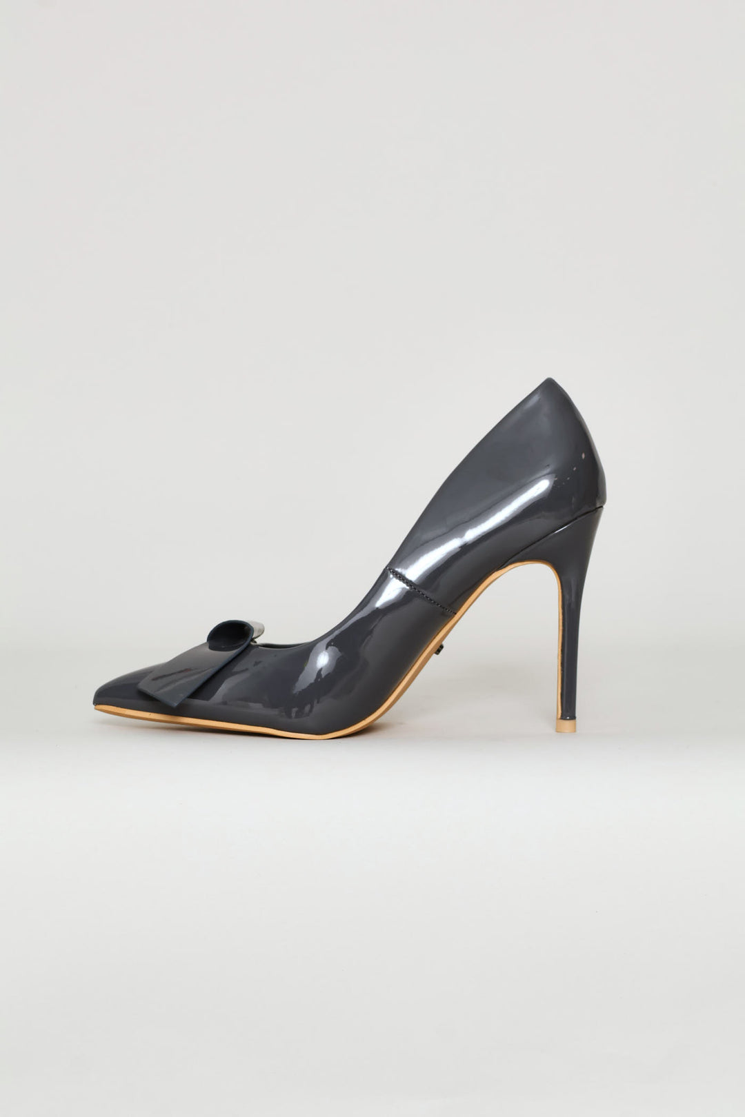 Lola Bow Heel - Grey