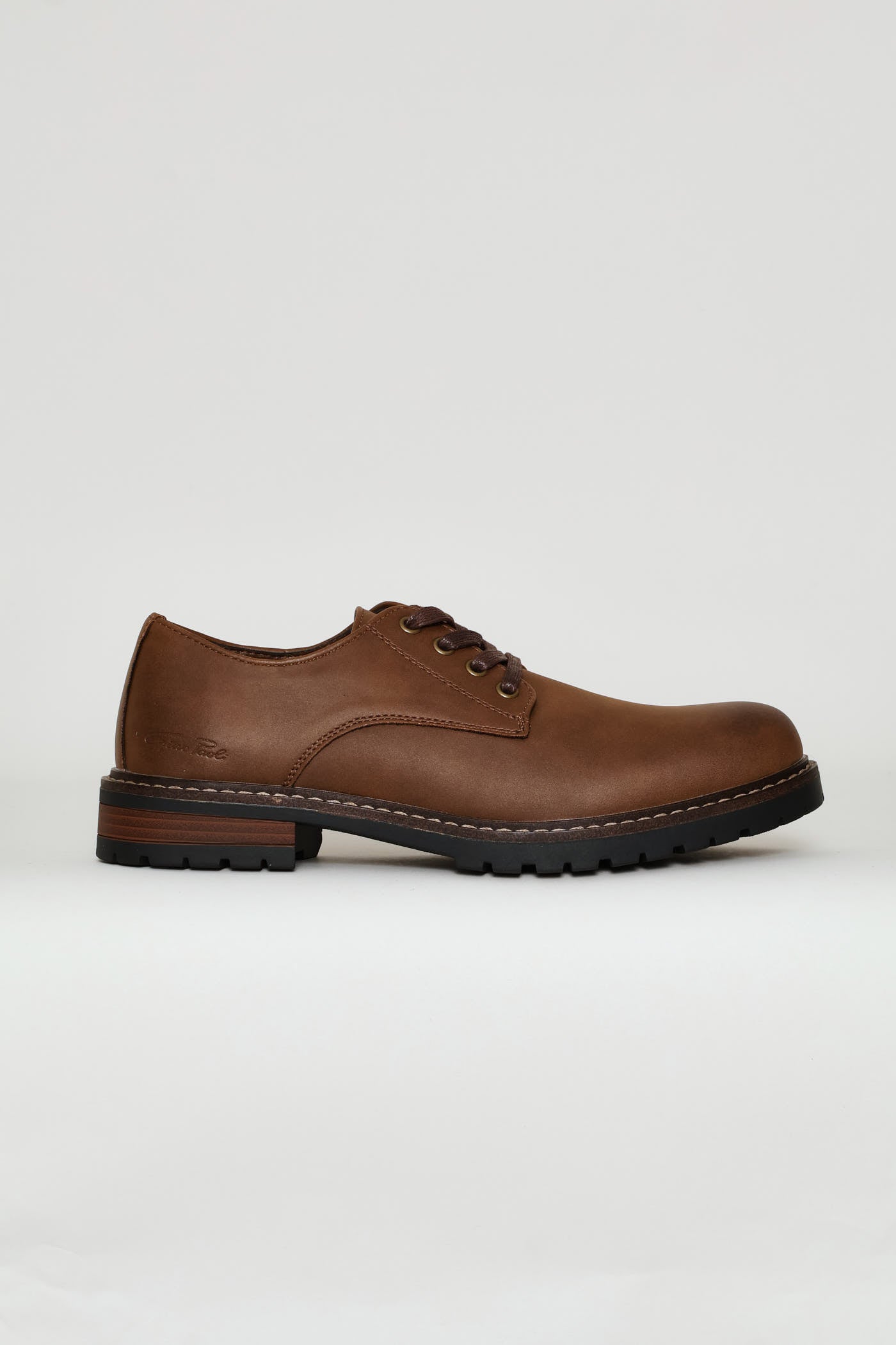 Mens Basic Lace Up Smart Casual Derby Shoe - Brown – Edgars