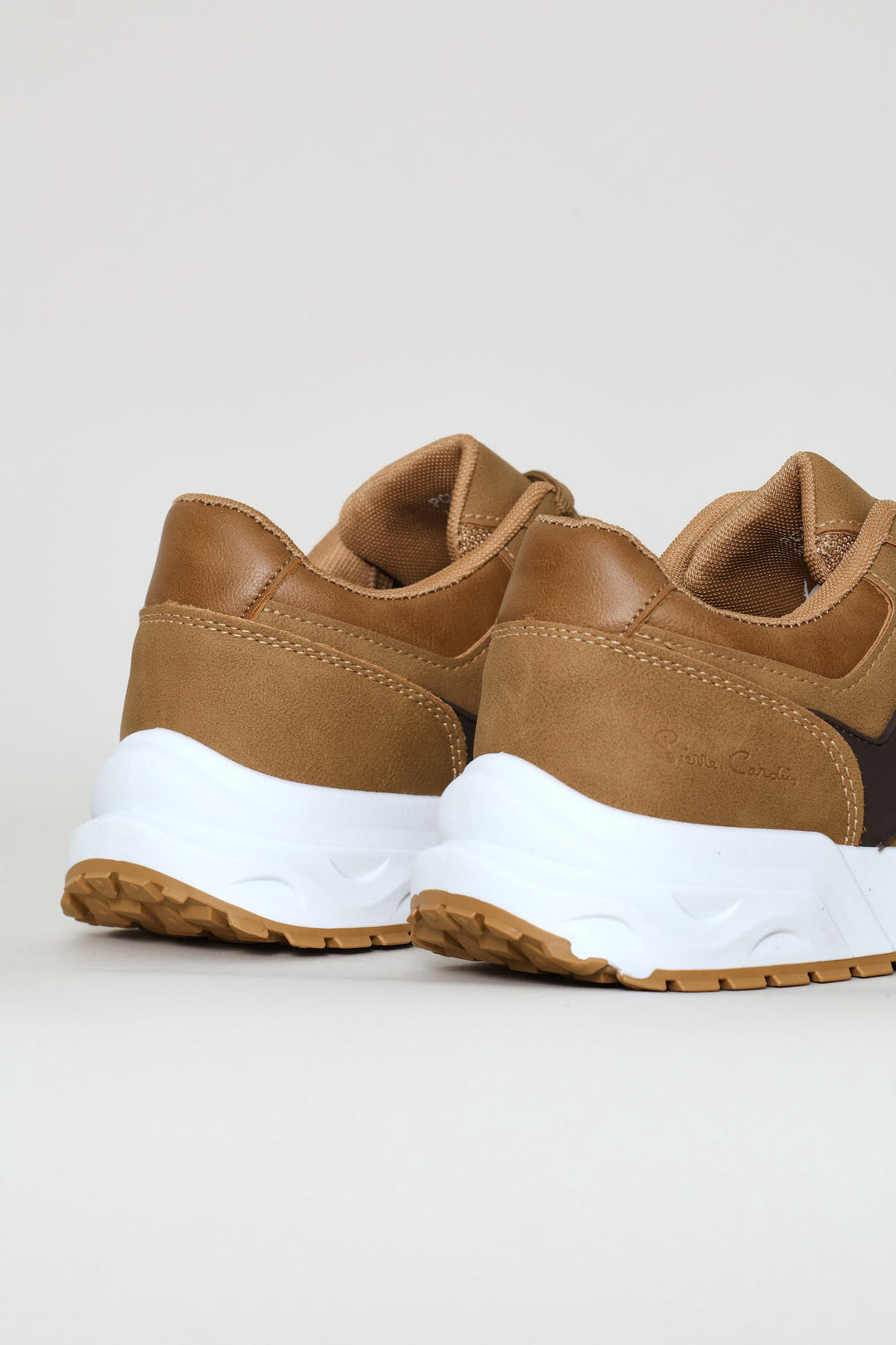 Panel Detail Retro Sneaker - Tan