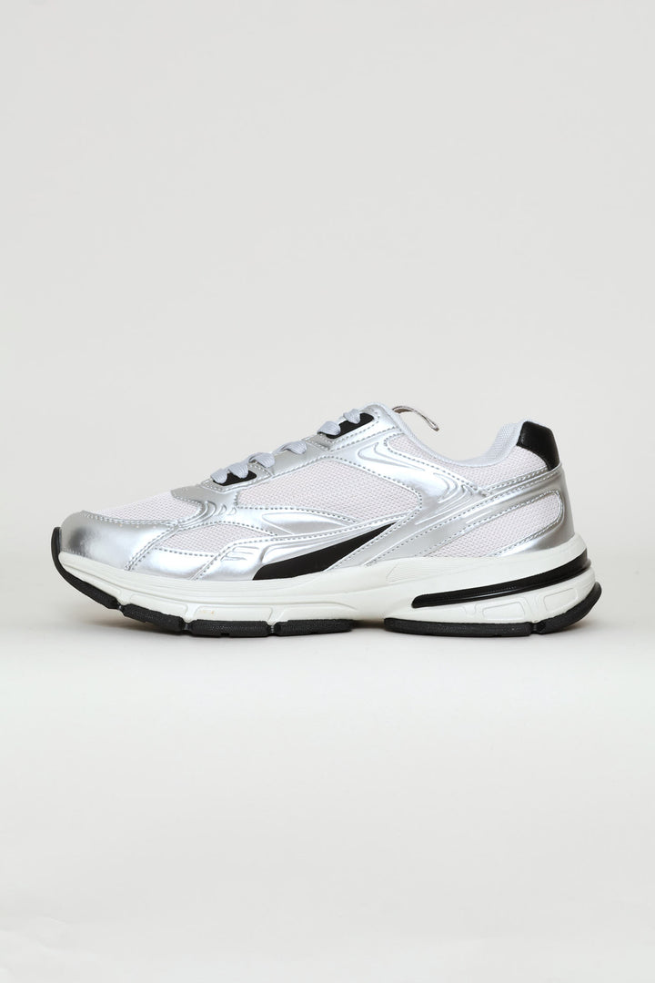 Jamie Fashion Logo Trainer - White