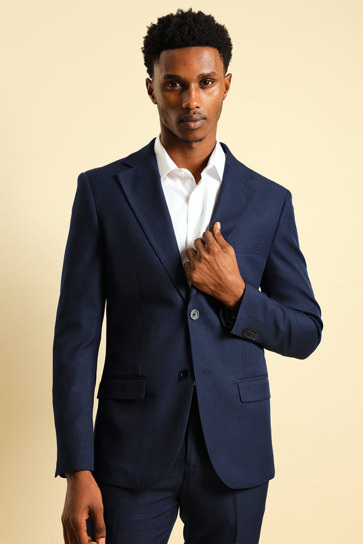 Men's Skinny Straight Suit Jacket - Navy