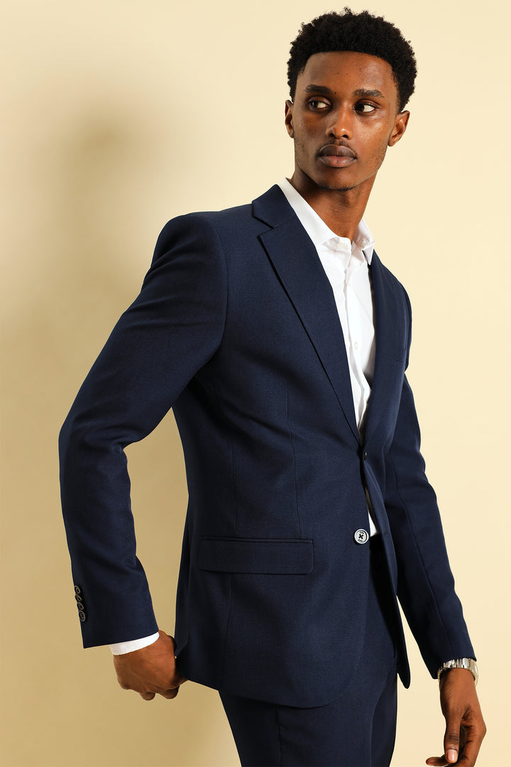 Men's Skinny Straight Suit Jacket - Navy