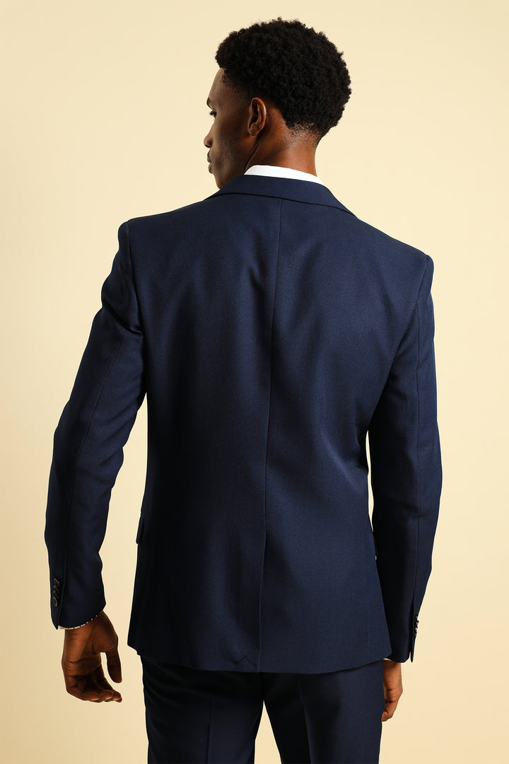 Men's Skinny Straight Suit Jacket - Navy