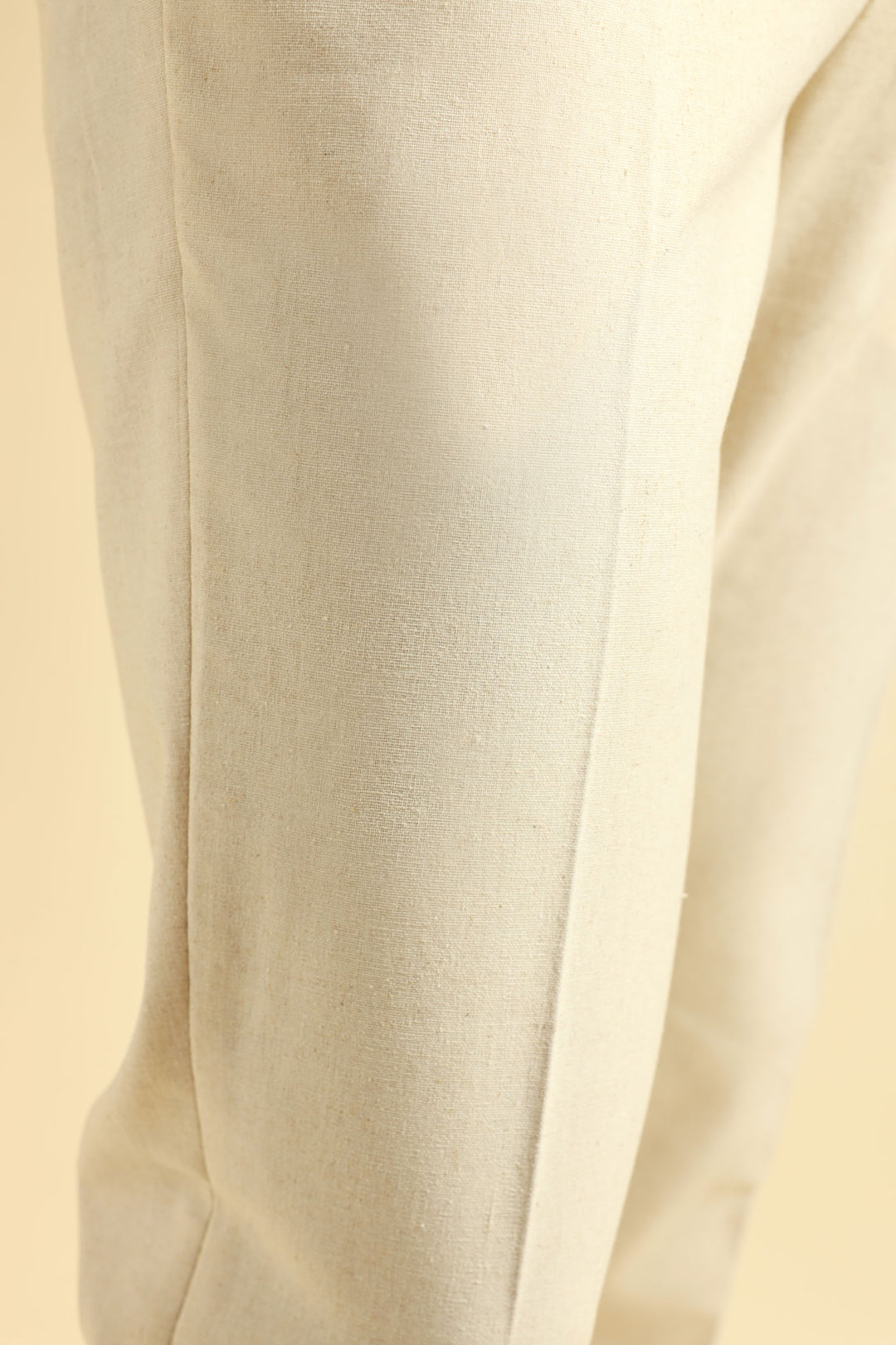 Slim Linen Suit Trouser - Natural