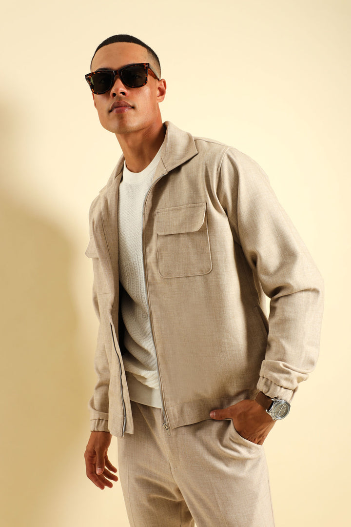 Double Pocket Jacket - Tan