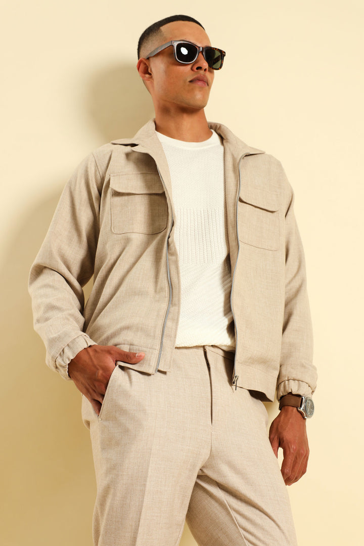Double Pocket Jacket - Tan