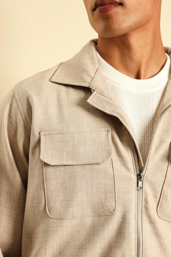 Double Pocket Jacket - Tan