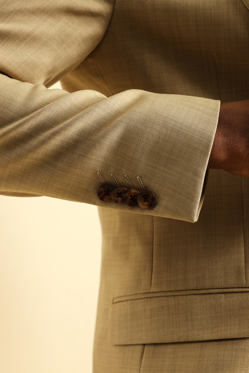 Slim Essential Suit Jacket - Tan