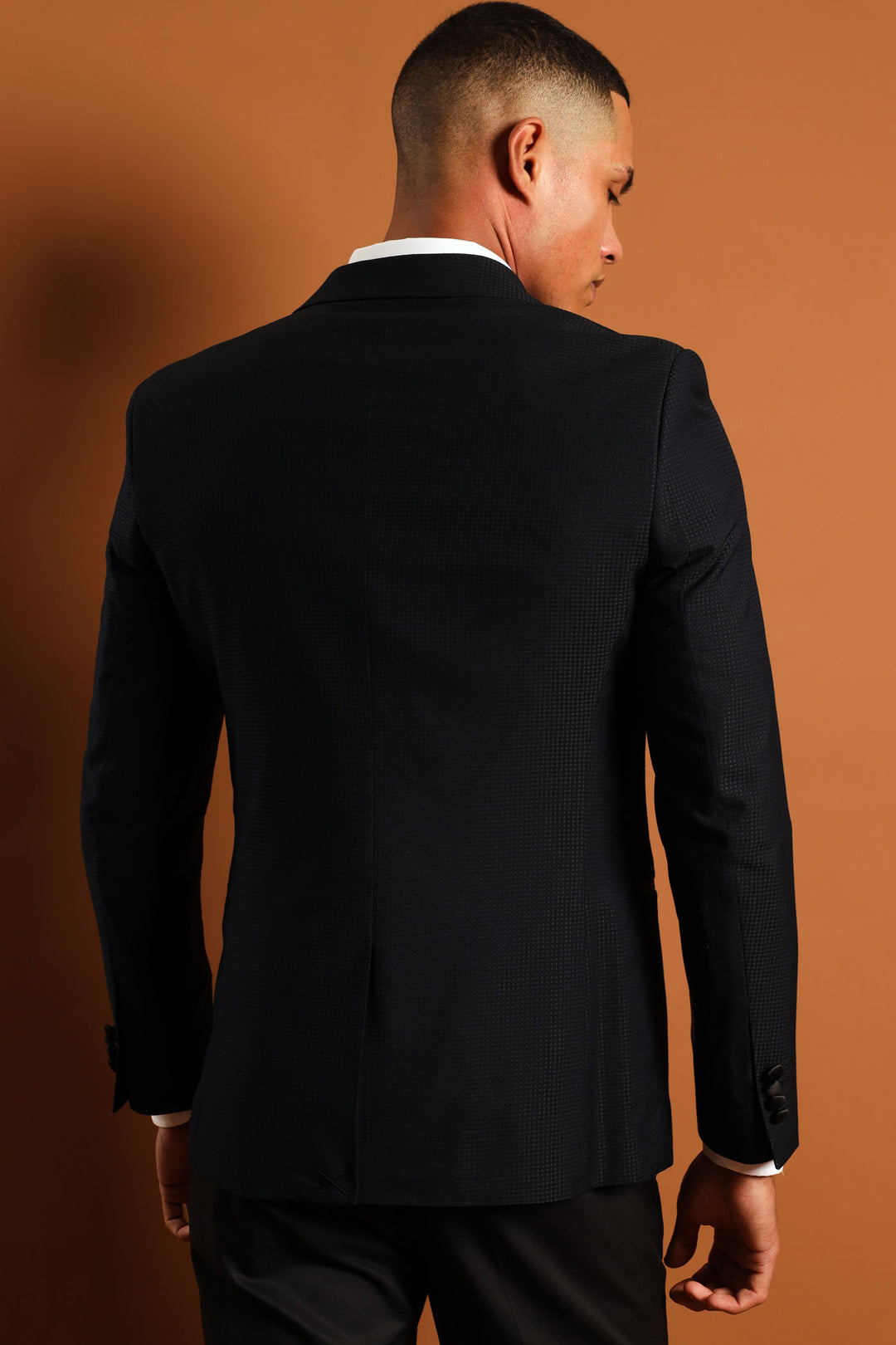 Textured Blazer - Black