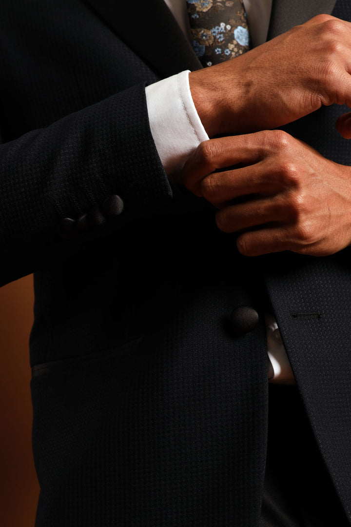 Textured Blazer - Black