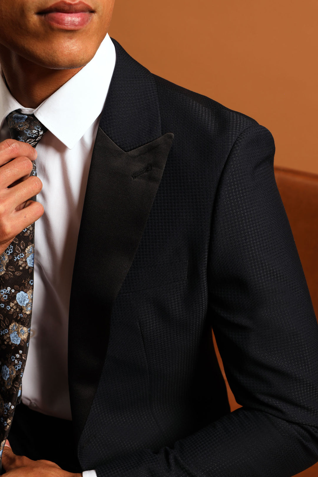 Textured Blazer - Black